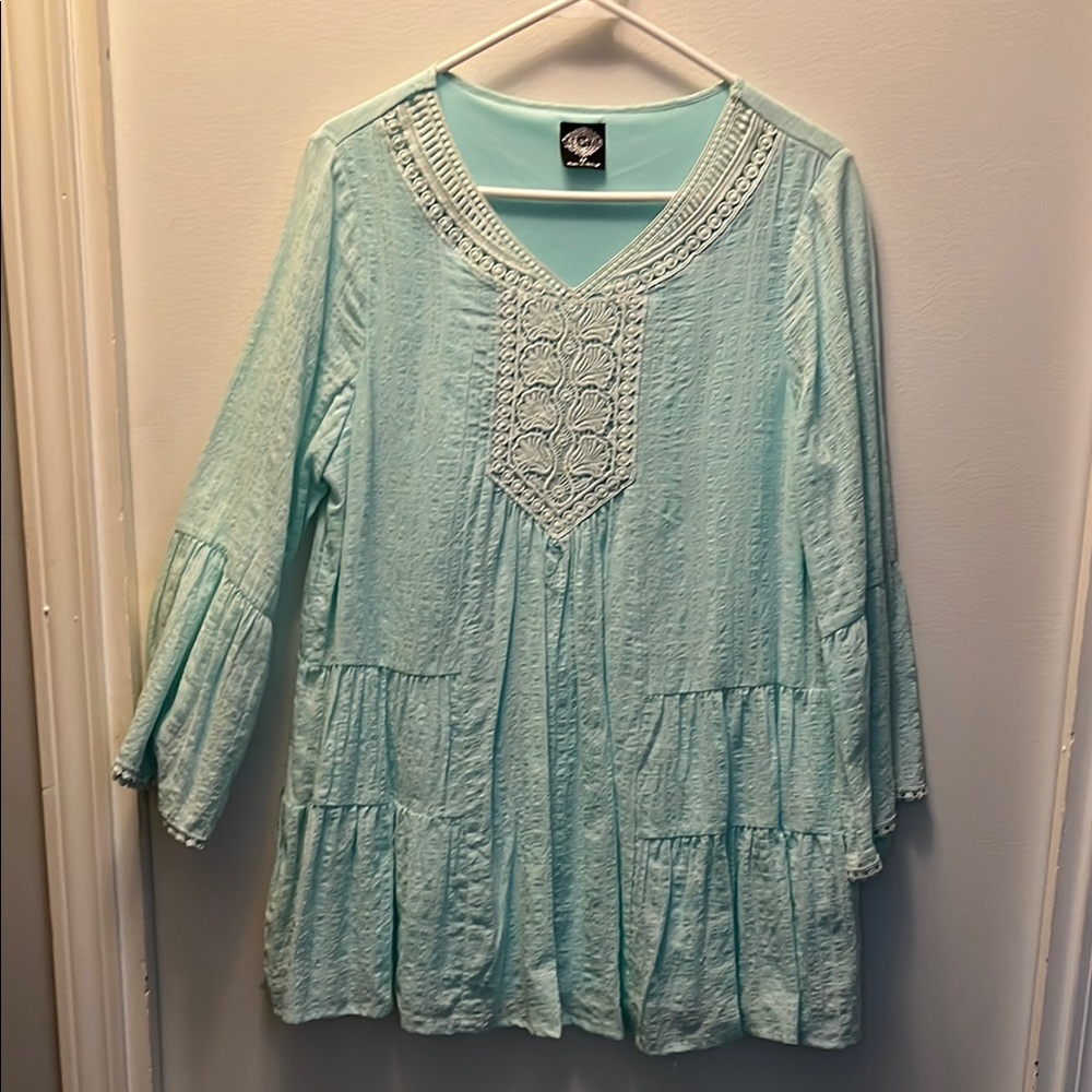 Chaps Women's Aqua Top